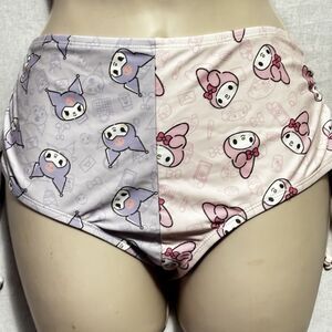 Hot Topic Sanrio My Melody & Kuromi Split Swim Bottom Size X-Large XL NWT